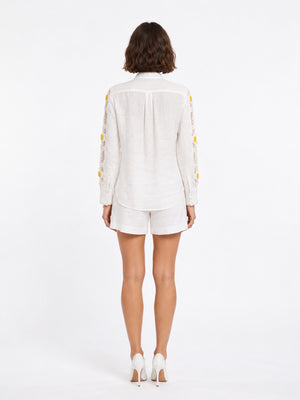 Embroidered Shirt & Shorts Set
