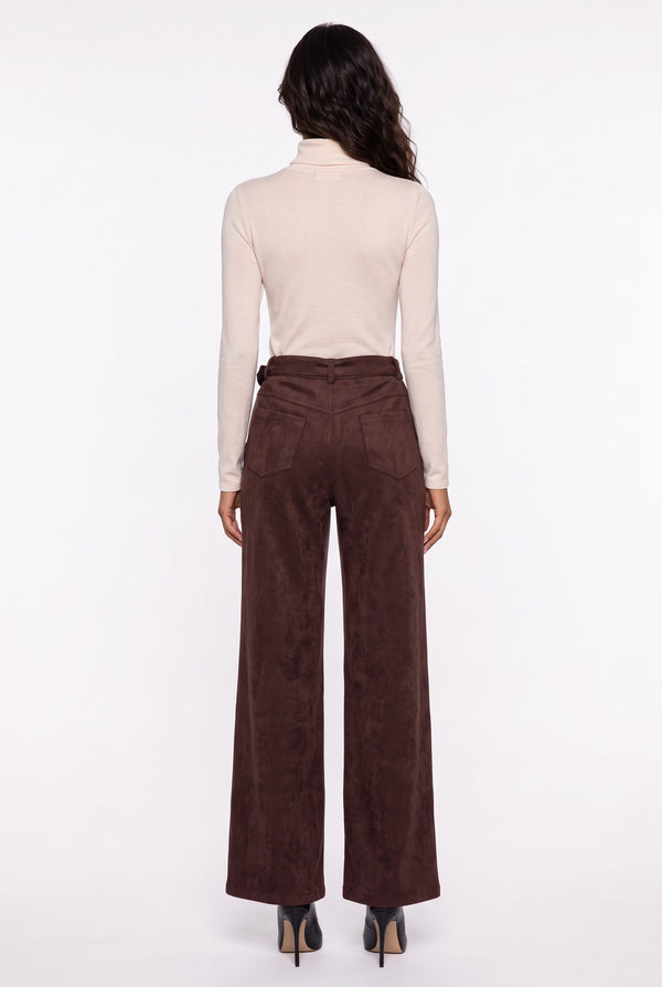 Burgundy Suede Culottes