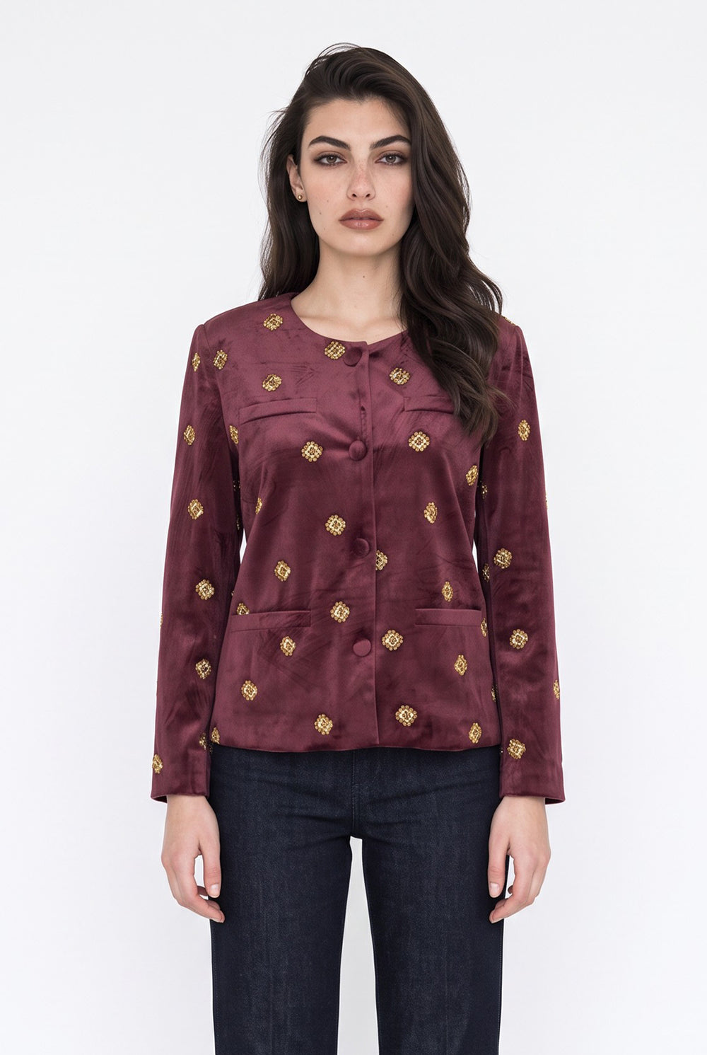 52226 JACKET BURGUNDY