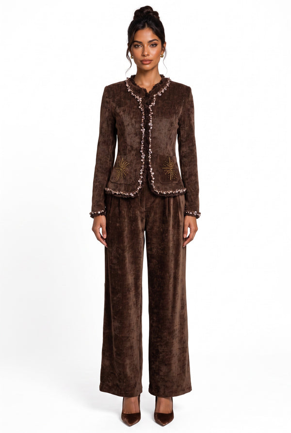 52249 JACKET BROWN