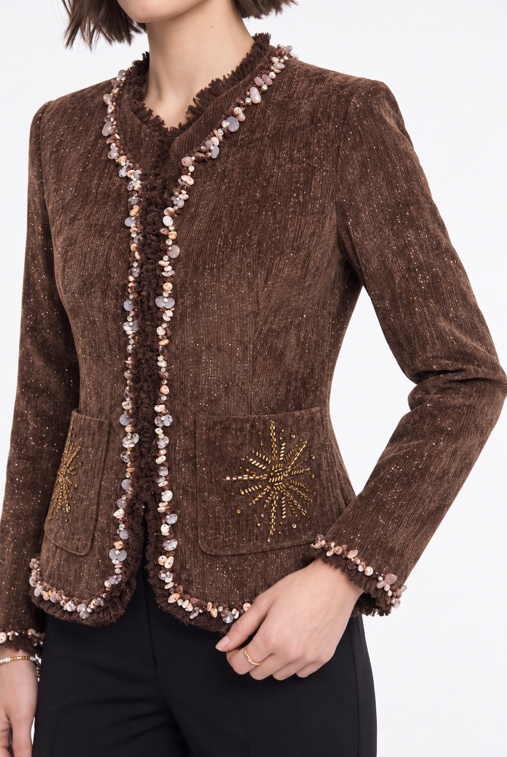 52249 JACKET BROWN
