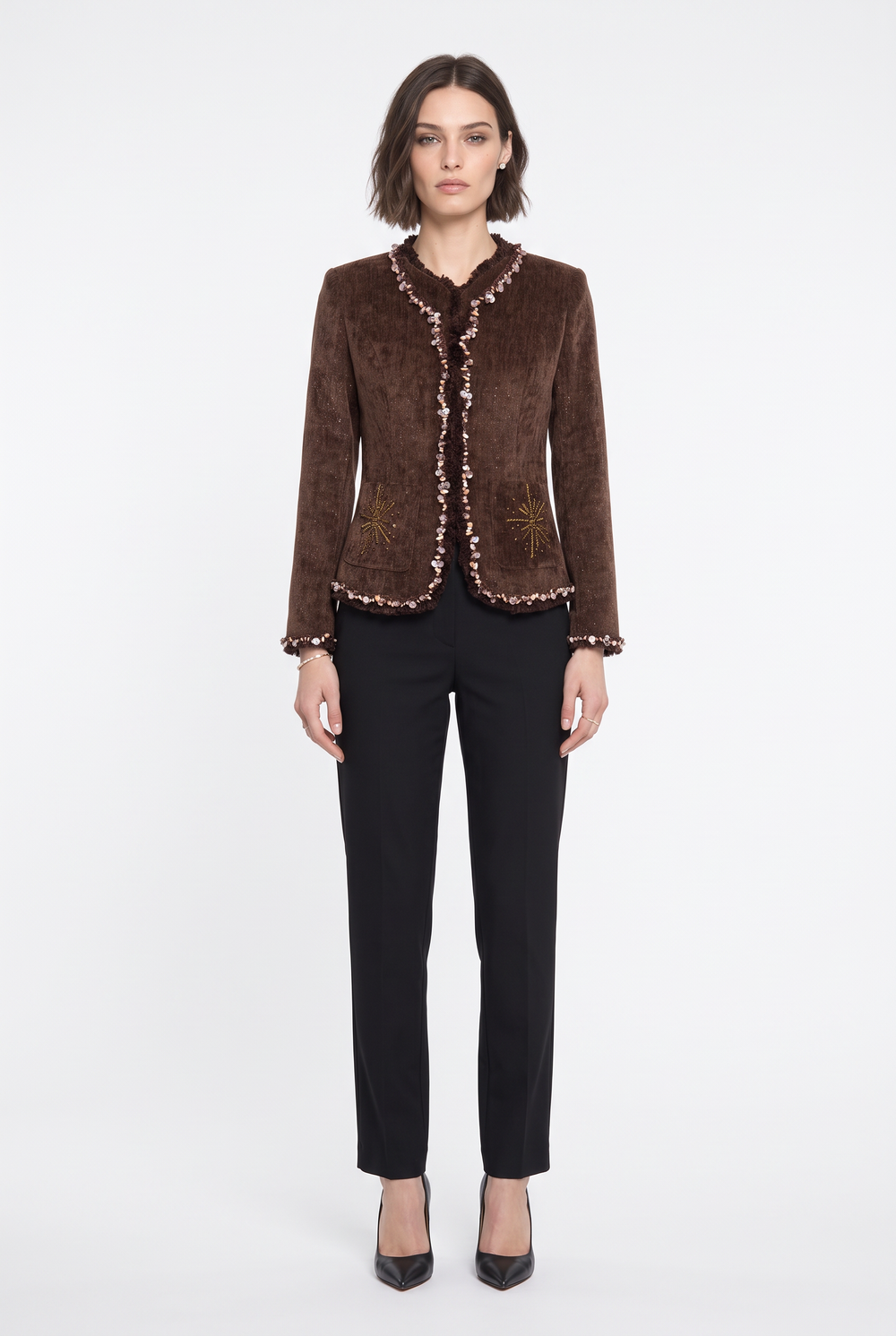 52249 JACKET BROWN