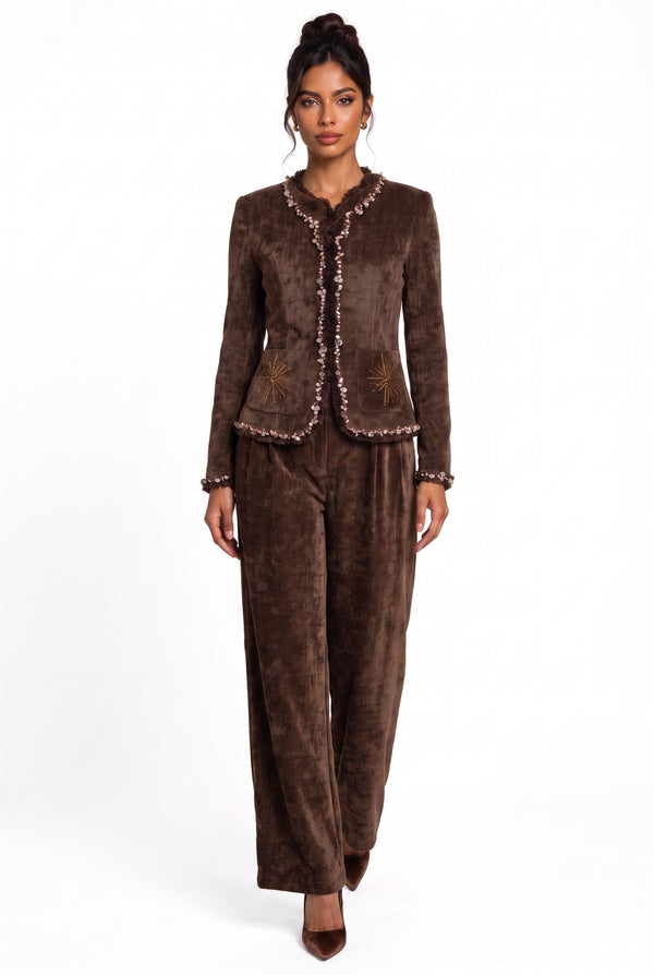 52249 JACKET BROWN