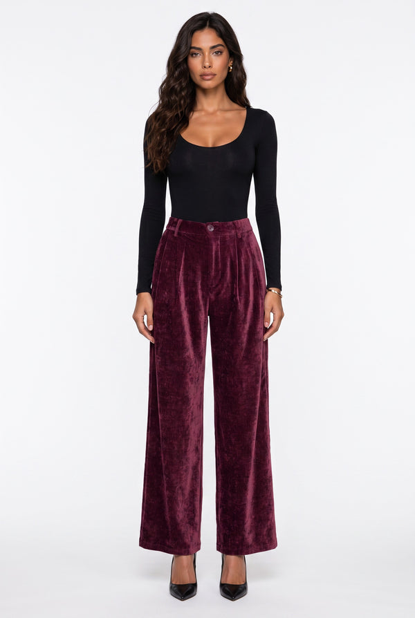52332 TROUSERS BURGUNDY