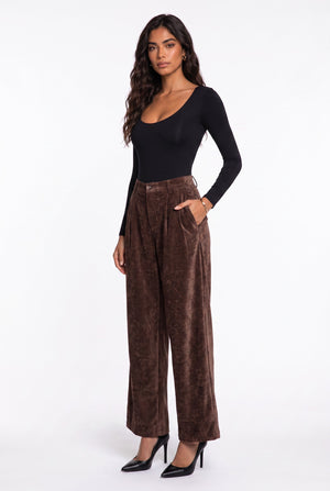 52332 TROUSERS BROWN