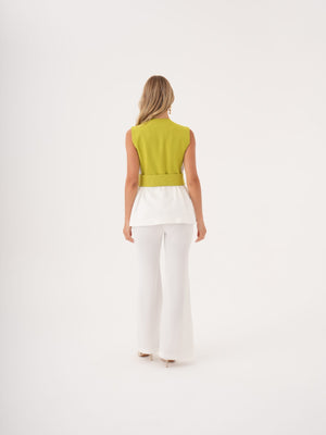 Taş Kemerli Peplum Bluz & Pantolon Takım - görsel 6
